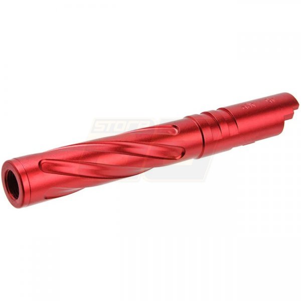 5KU Marui Hi-Capa 5.1 GBB Outer Barrel Tornado Aluminium - Red