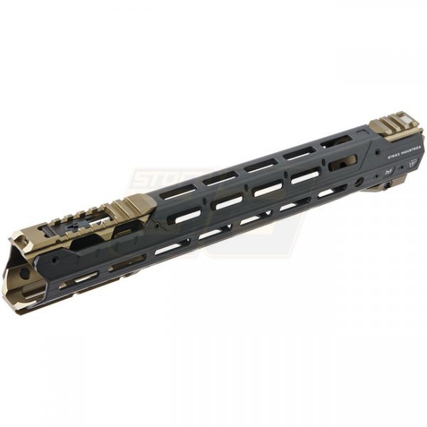 Madbull Strike Industries M4 GBBR / AEG GRIDLOK Handguard 15 Inch Main Body & Sights - Dark Earth