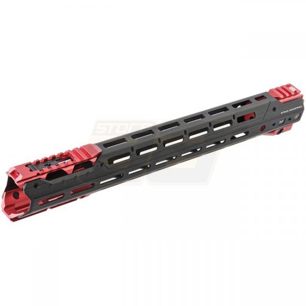 Madbull Strike Industries M4 GBBR / AEG GRIDLOK Handguard 17 Inch Main Body & Sights - Red