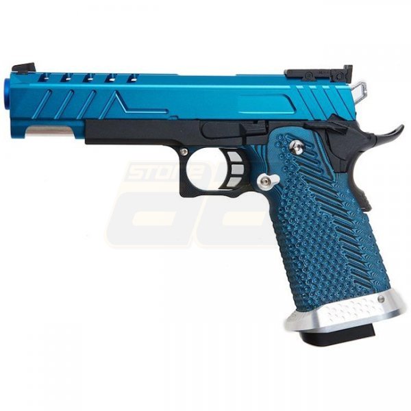 RWA DIVA Hi-Capa 5.1 Gas Blow Back Pistol G10 Grip - Blue