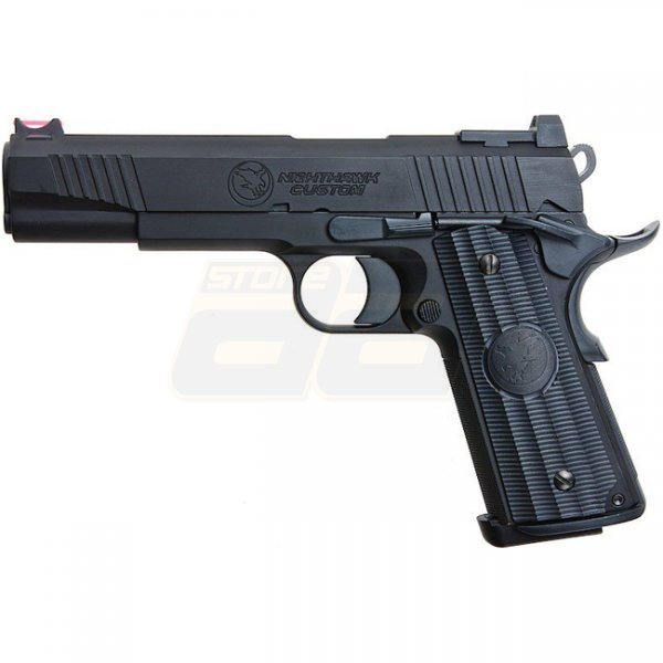 RWA Nighthawk Custom War Hawk Gas Blow Back Pistol Non-Rail Special Edition - Black