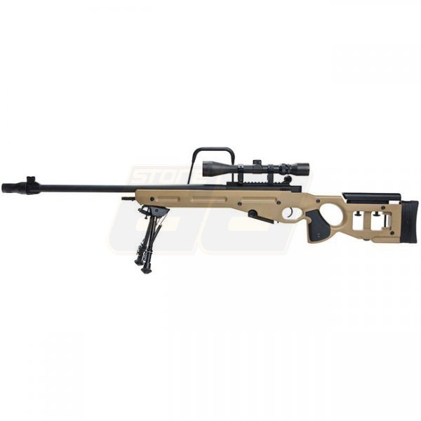 Snow Wolf SV98 Spring Spring Sniper Rifle Set - Tan