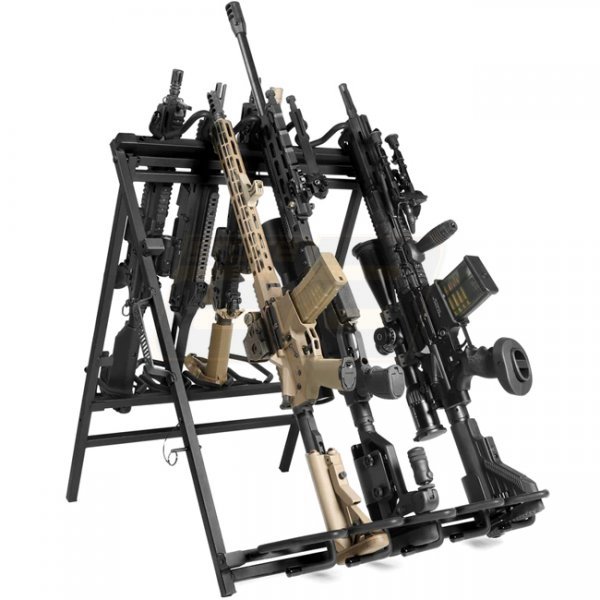 Savior Equipment Shorty Rifle Rack 9 Slots - Black