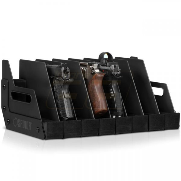 Savior Equipment Pistol Rack 8 Slots - Black