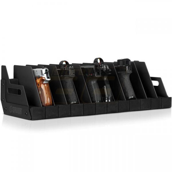 Savior Equipment Pistol Rack 12 Slots - Black