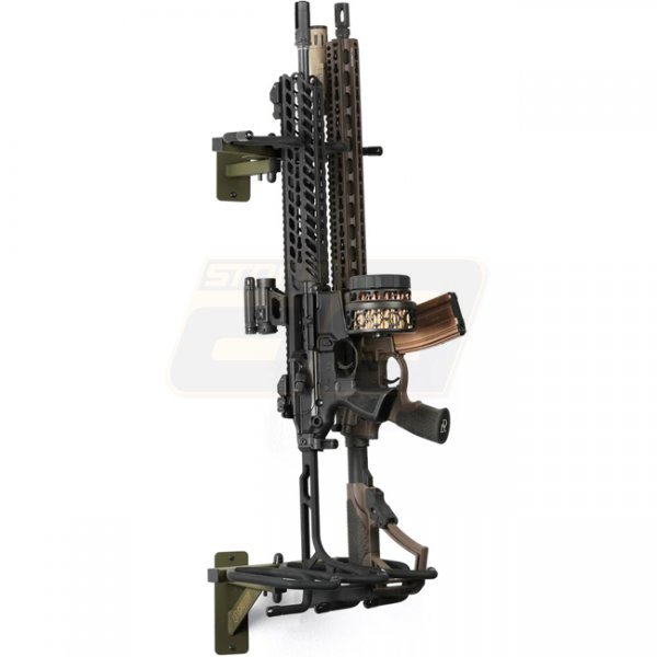 Savior Equipment Angle Adjustable Rifle Wall Rack 3 Slots - Olive