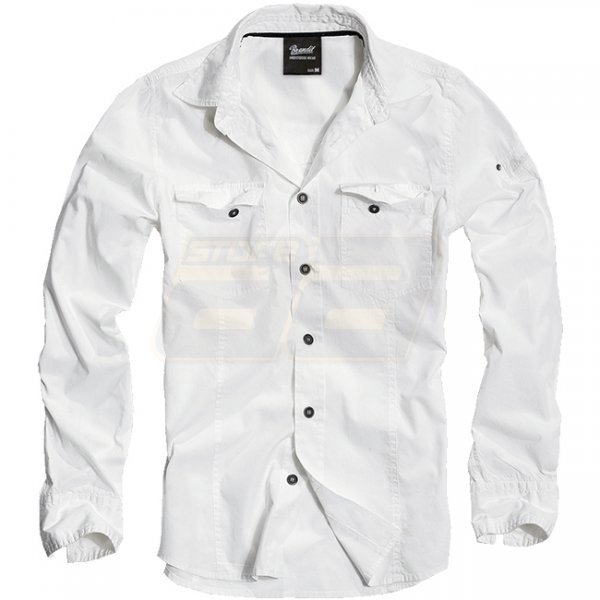 Brandit Shirt Slim - White - 5XL