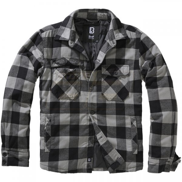 Brandit Lumberjacket - Black / Charcoal - 2XL