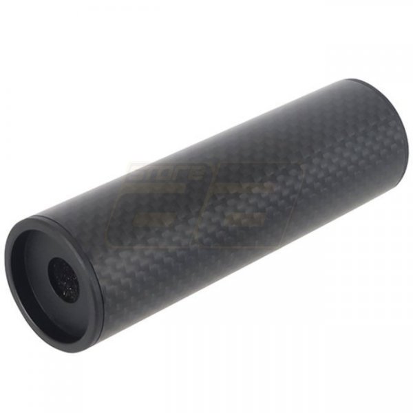 Laylax MODE-2 Carbon Fiber FAT Silencer 14mm CCW 100mm - Black