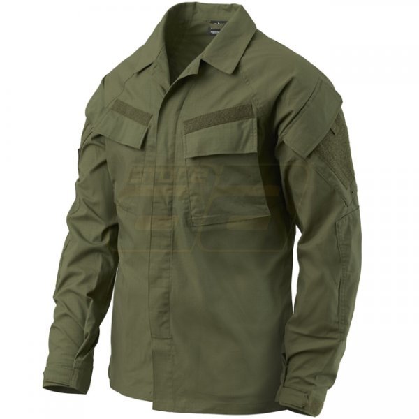 Helikon-Tex Raid Shirt - PolyCotton Stretch Ripstop - Olive Green - S