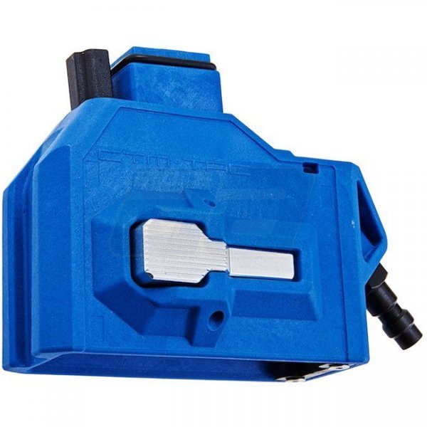 CTM AAP-01 / G-Series GBB HPA M4 Magazine Adapter - Blue x Grey Button