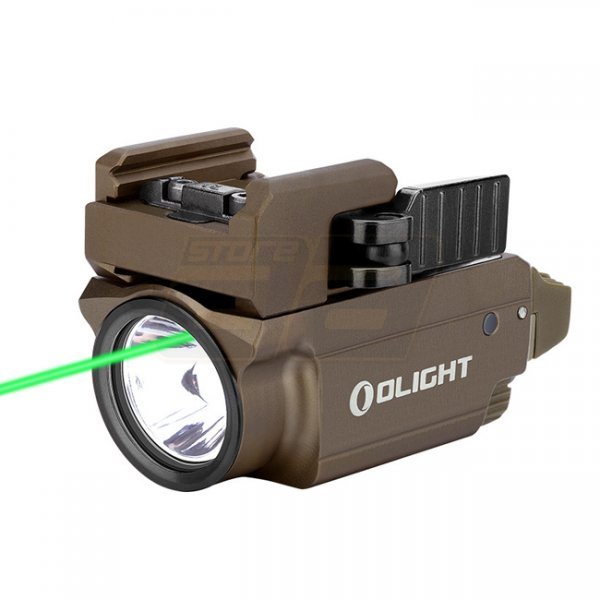 Olight Baldr Mini Tactical Flashlight & Green Laser Combo - Tan