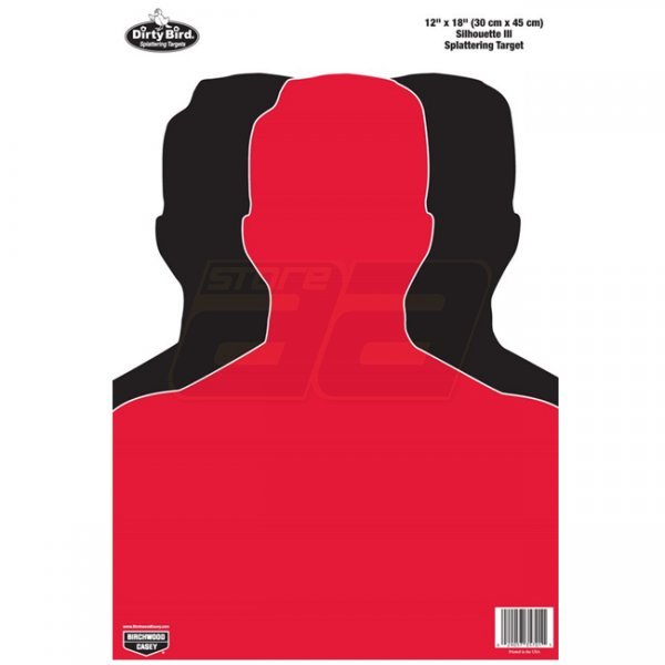 Birchwood Casey Dirty Bird 12 x 18 Silhouette III Target 8 Pack