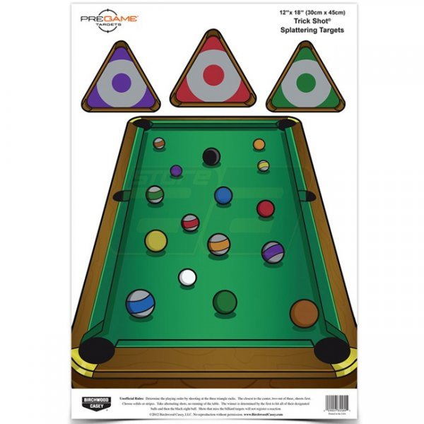 Birchwood Casey Pregame 12 x 18 Inch Trick Shot 8 Pack