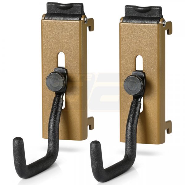 Savior Equipment Wall Rack System Adjustable J-Hook 2 Pack - RAL 8000