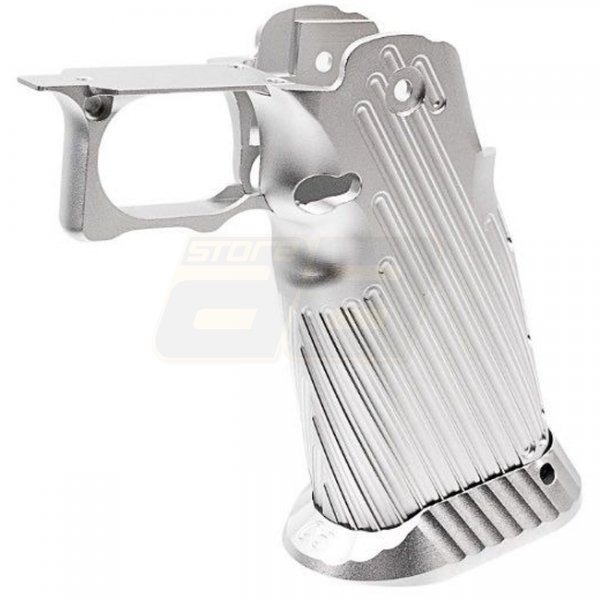 Bomber Marui Hi-Capa GBB CNC Aluminum Grip INF Style - Silver