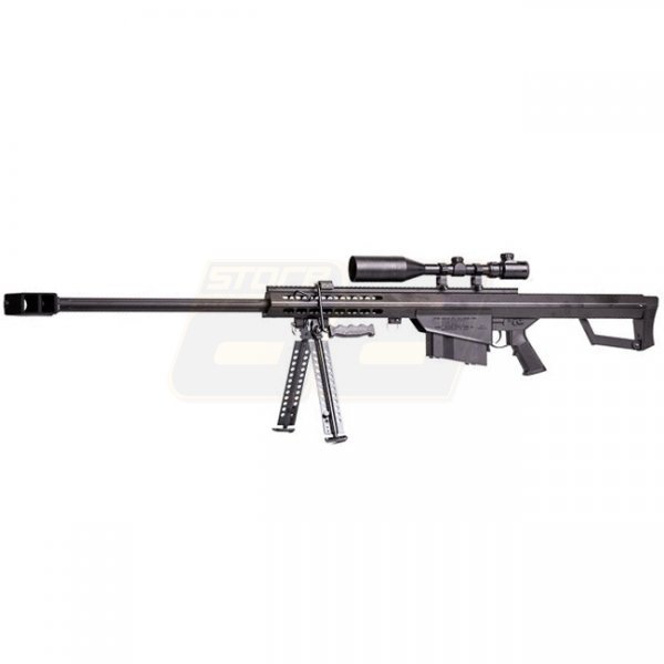 Snow Wolf Barrett M82A1 Spring Sniper Rifle Set - Black