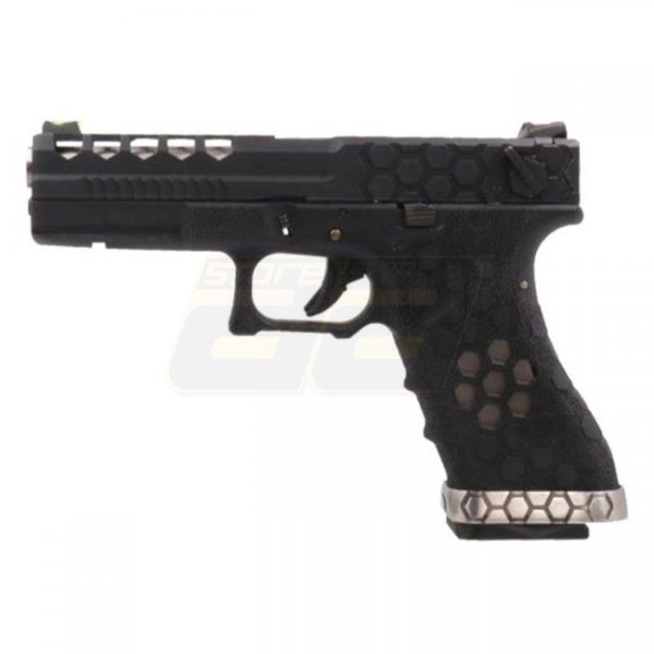 Armorer Works VX0201 Hex Cut Gas Blow Back Pistol - Black