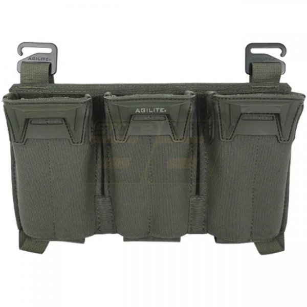 Agilite Pincer Placard Multi-Caliber Triple Mag Pouch - Ranger Green