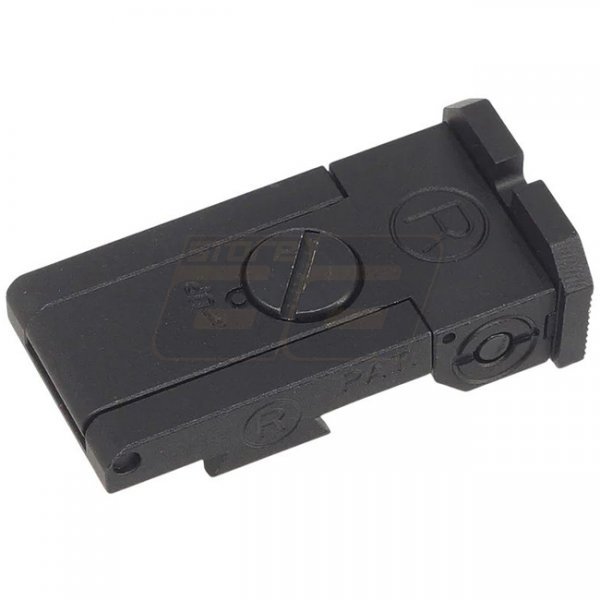 5KU Marui Hi-Capa 5.1 GBB BO Style Rear Sight - Black