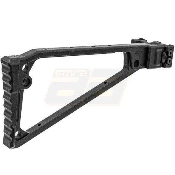 Maple Leaf Triangle Folding Stock CNC Aluminum - Black