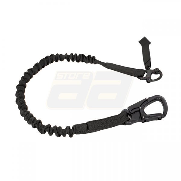 Warrior Personal Retention Lanyard Shackle & TANGO Carabiner Clip - Black