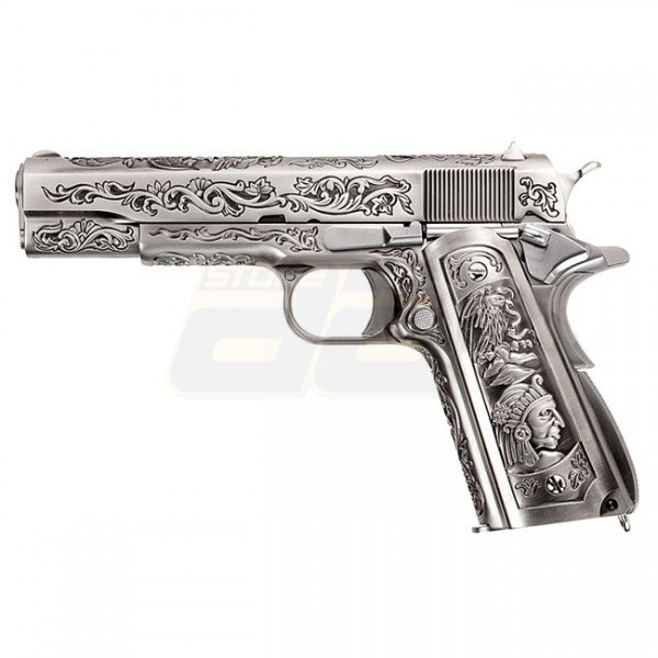 WE M1911 Classic Floral Pattern Gas Blowback Pistol