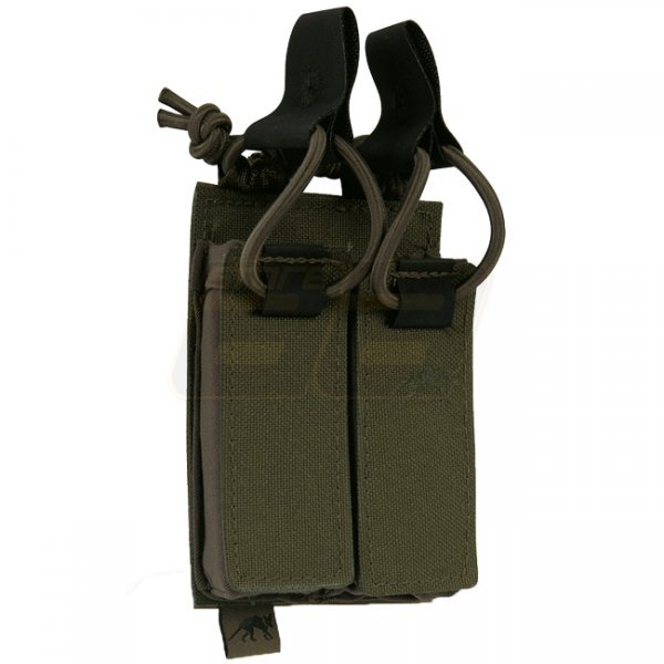 Tasmanian Tiger Double Pistol Magazine Pouch Velcro - Olive