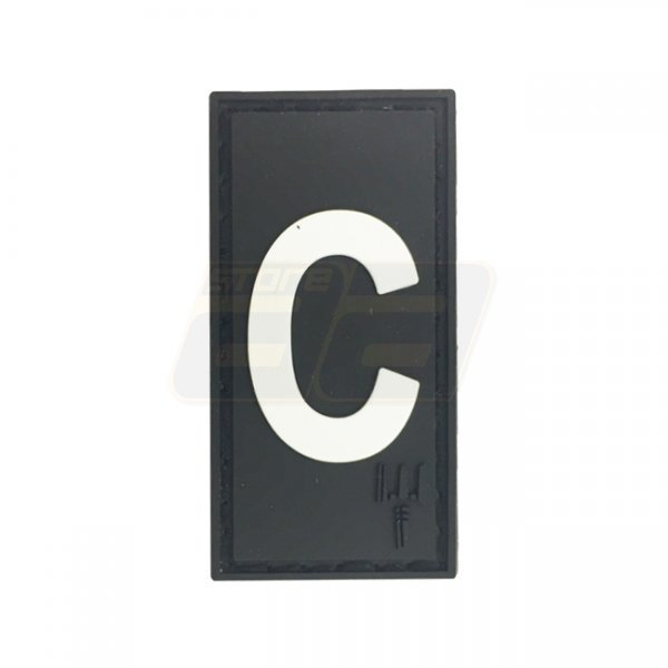 Pitchfork Letter C Patch - Black