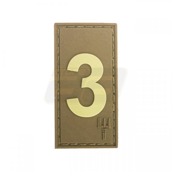 Pitchfork Number 3 Patch - Tan