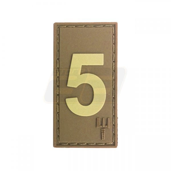 Pitchfork Number 5 Patch - Tan