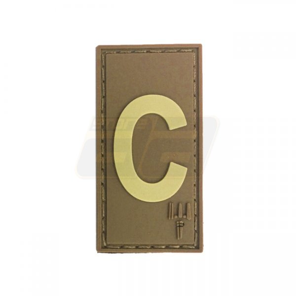 Pitchfork Letter C Patch - Tan