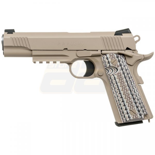 Marui M45A1 CQB Gas Blow Back Pistol - Tan