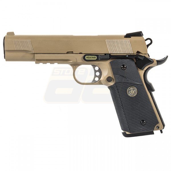 WE M1911 MEU Railed GBB - Tan