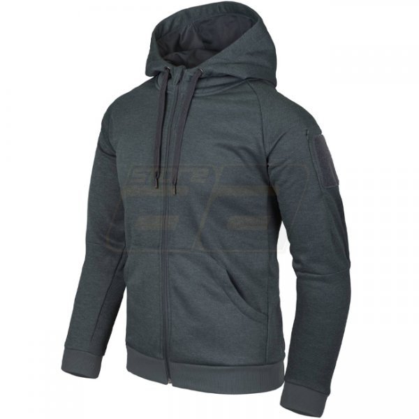 Helikon-Tex Urban Tactical Hoodie FullZip - Melange Black-Grey - XL