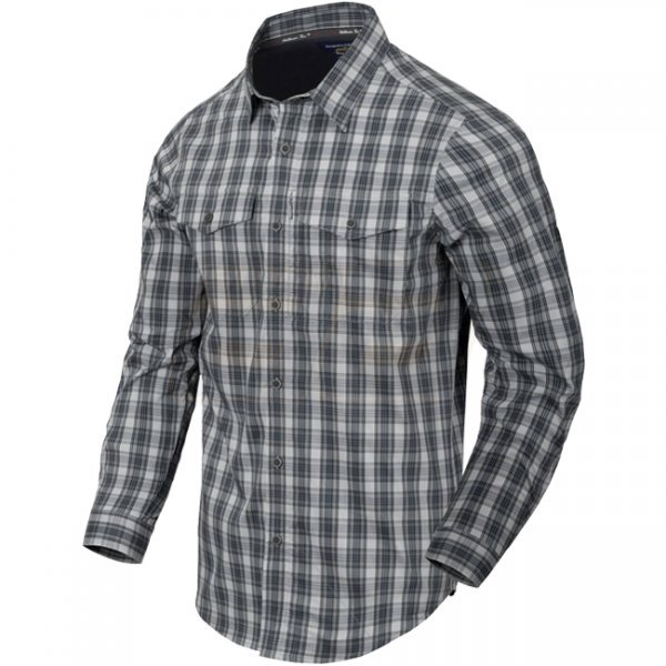 Helikon-Tex Covert Concealed Carry Shirt - Foggy Grey Plaid - XS