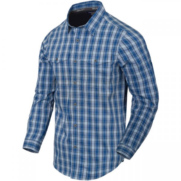 Helikon-Tex Covert Concealed Carry Shirt - Ozark Blue Plaid - L