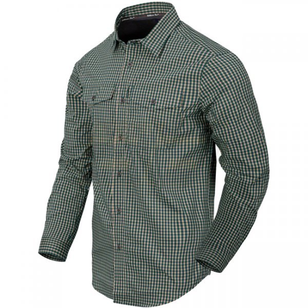 Helikon-Tex Covert Concealed Carry Shirt - Savage Green Checkered - XS