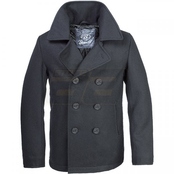 Brandit Pea Coat  - Black - 5XL