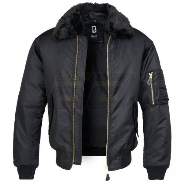 Brandit MA2 Jacket Fur Collar - Black - L