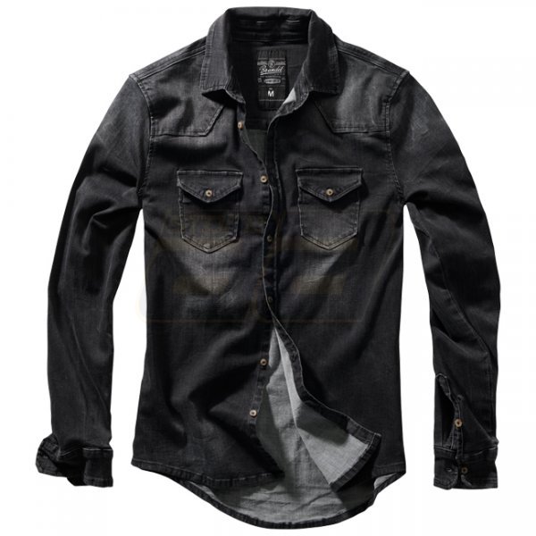 Brandit Riley Denimshirt - Black - S