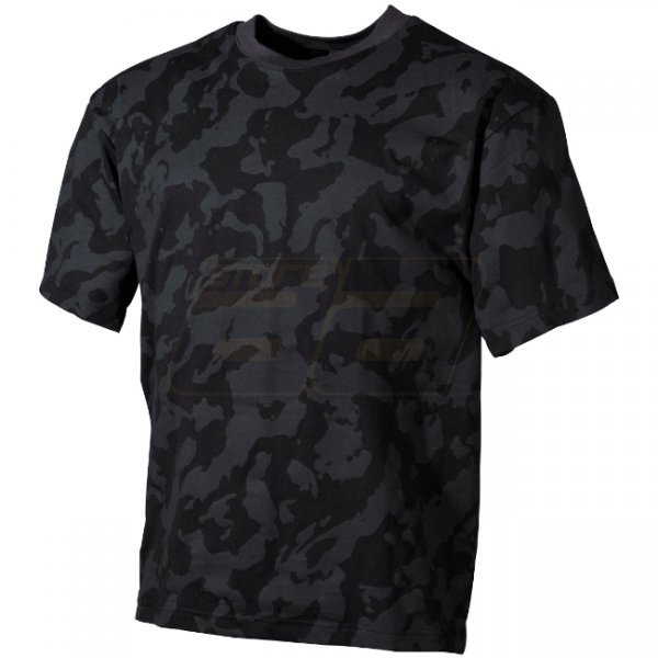 MFH US T-Shirt - Night Camo - S