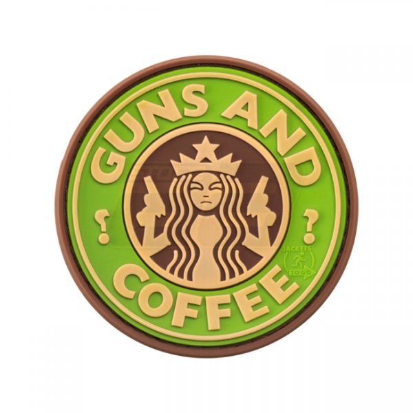 JTG Guns and Coffee Rubber Patch - Multicam