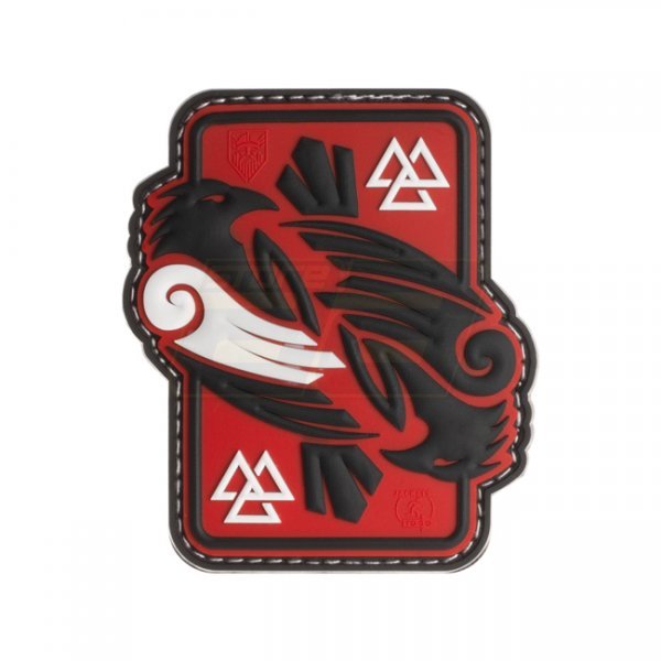 JTG Odins Raven Rubber Patch - Red Sky