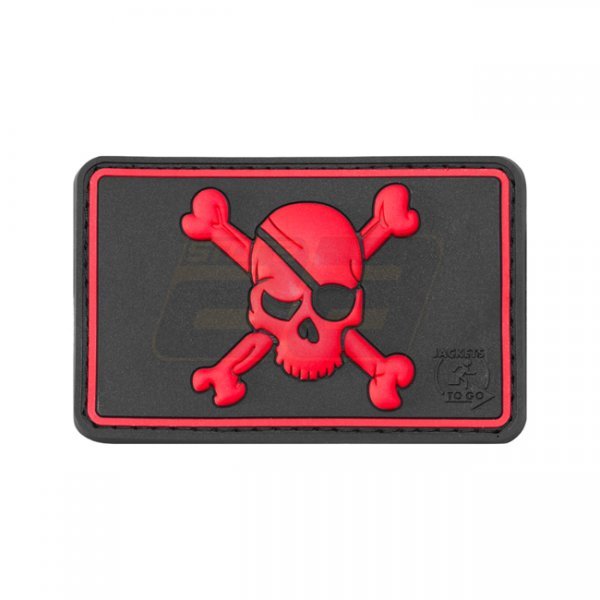 JTG Pirate Skull Rubber Patch - Blackmedic