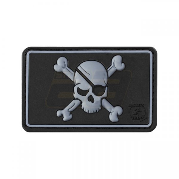 JTG Pirate Skull Rubber Patch - Swat