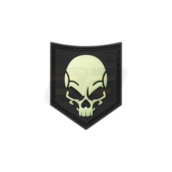 JTG SOF Skull Rubber Patch - Glow in the Dark