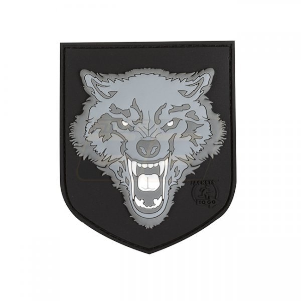 JTG Wolf Shield Rubber Patch - Grey