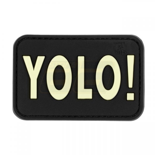 JTG YOLO Rubber Patch - Glow in the Dark