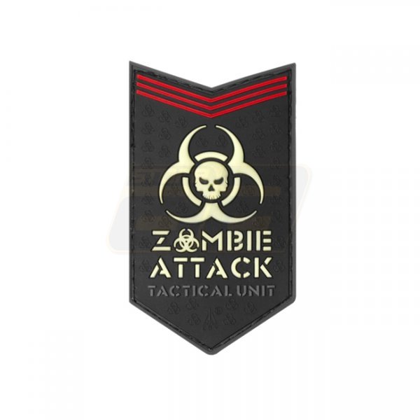 JTG Zombie Attack Rubber Patch - Glow in the Dark